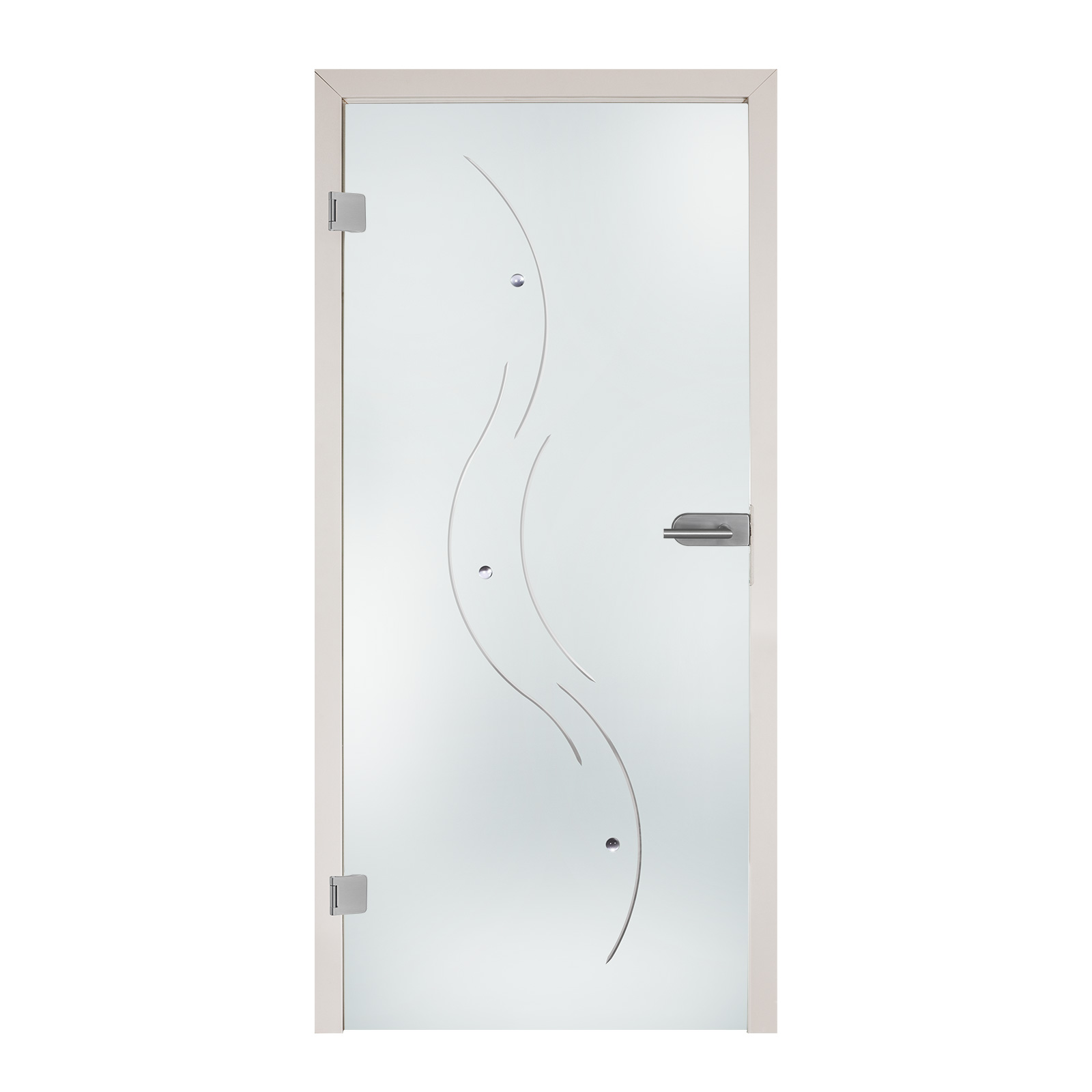 Ganzglastür mit Rillenschliff "EGR 2018"