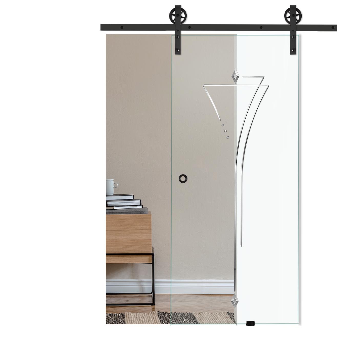 Schiebetür 817 mit Corvara-Schiebesystem