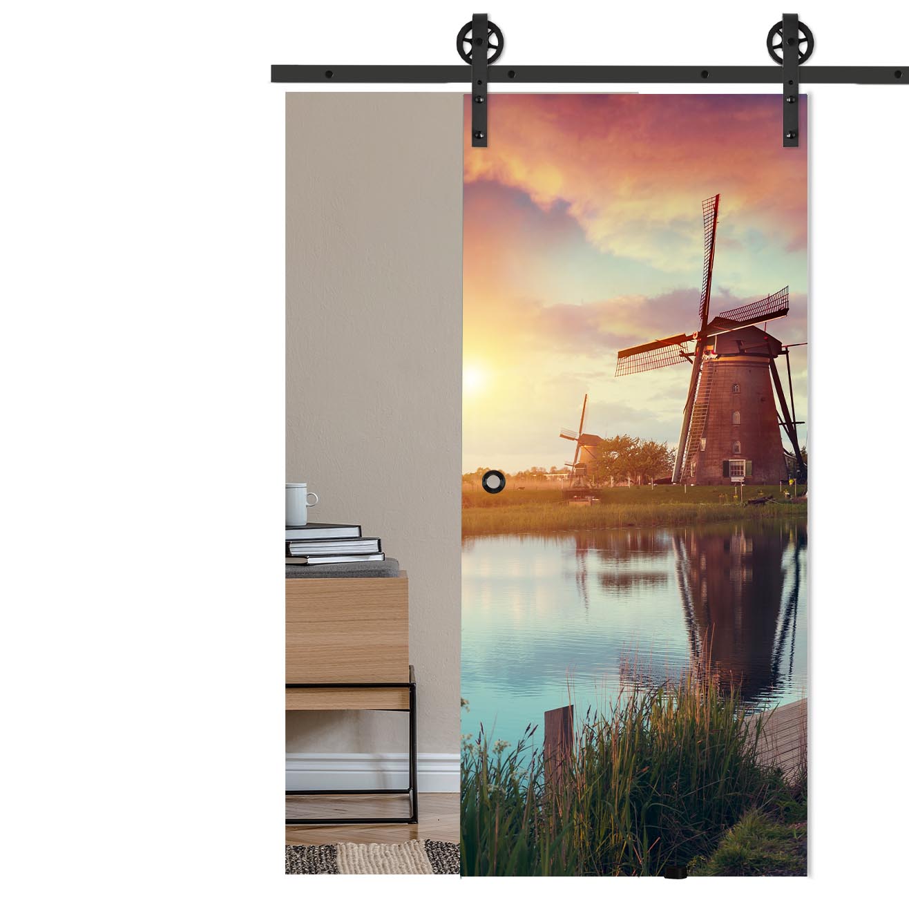 Schiebetür Windmühlen 1122 mit Corvara-Schiebesystem