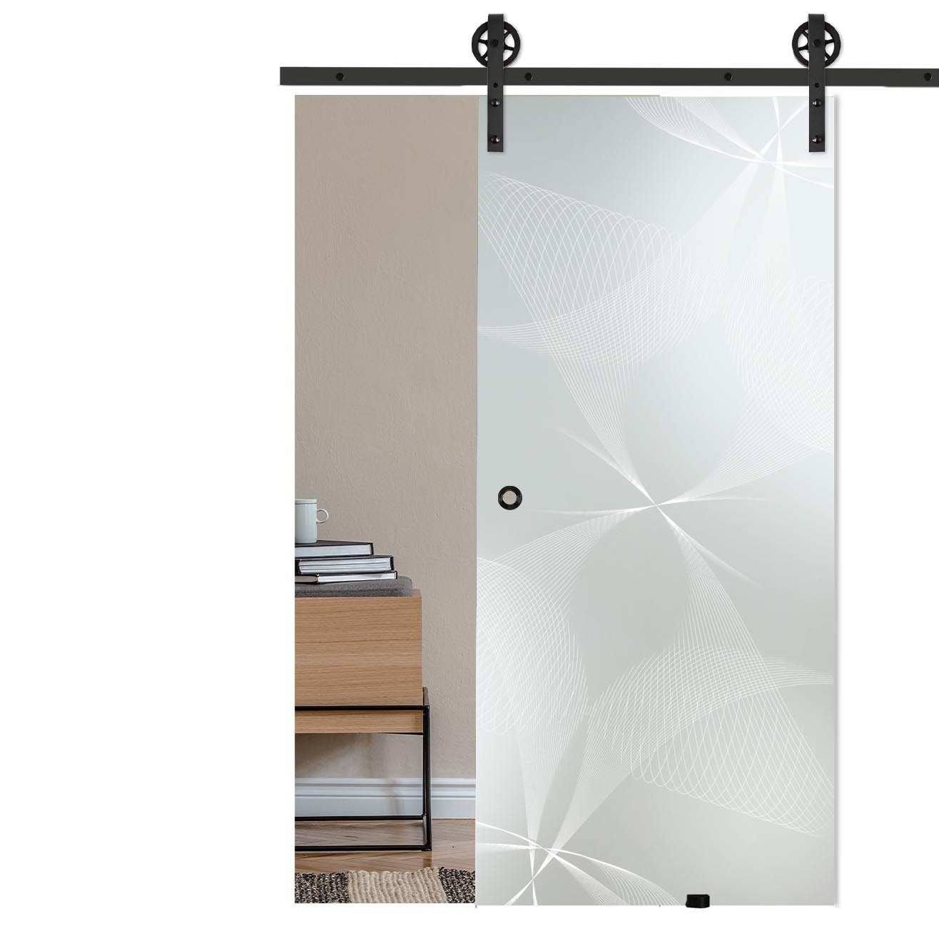 Schiebetür Fly 6002-S mit Corvara-Schiebesystem