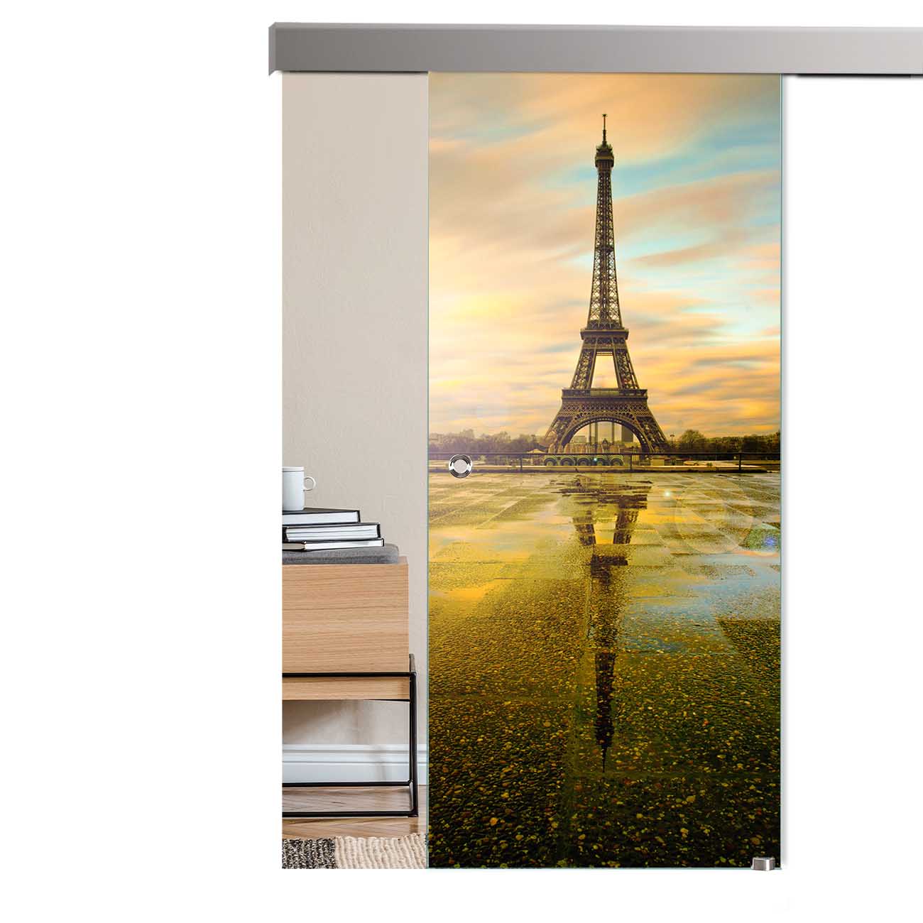 Schiebetür Paris "1007" mit Alu60-Schiebesystem