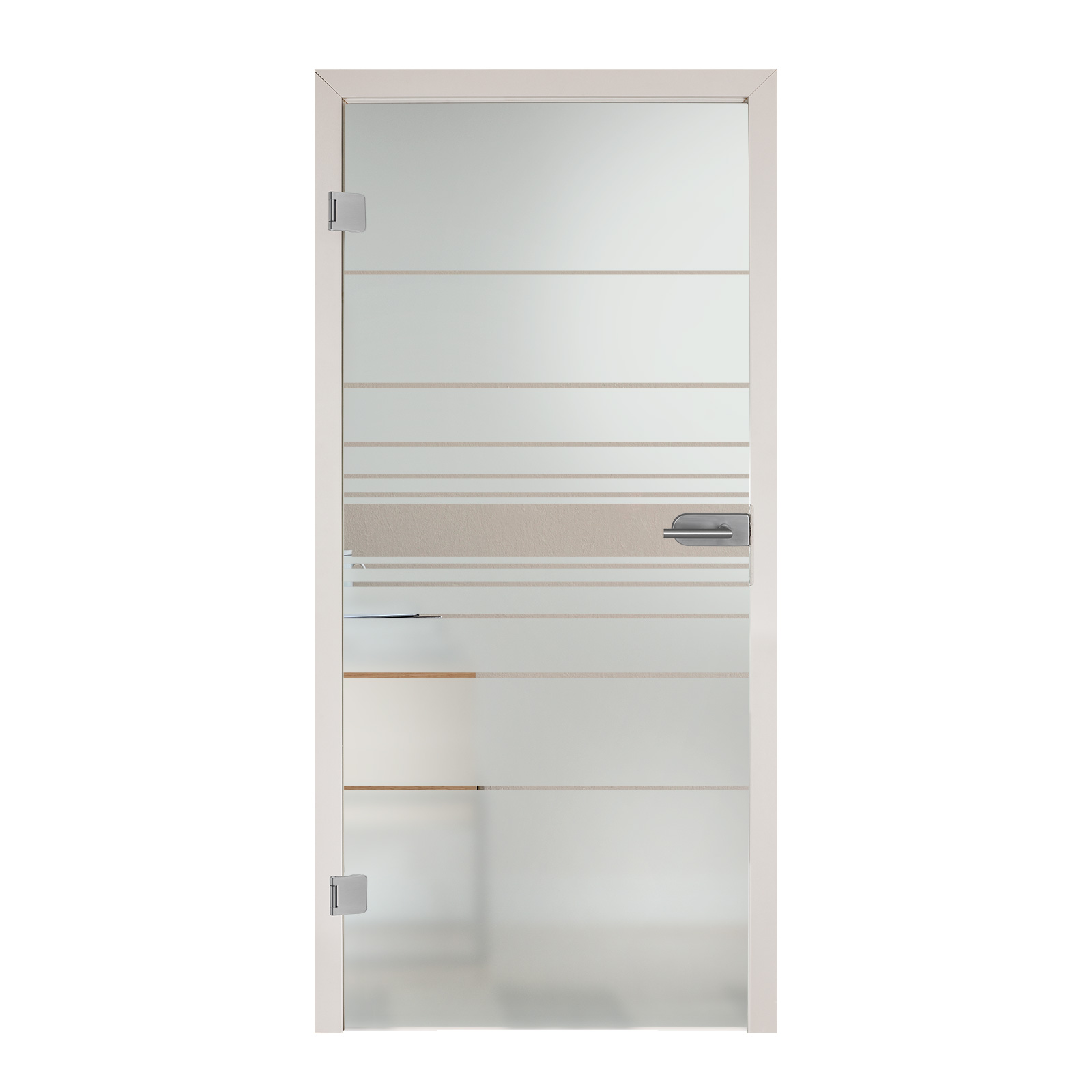 Ganzglastür mit Sandstrahlung "7002" - Float