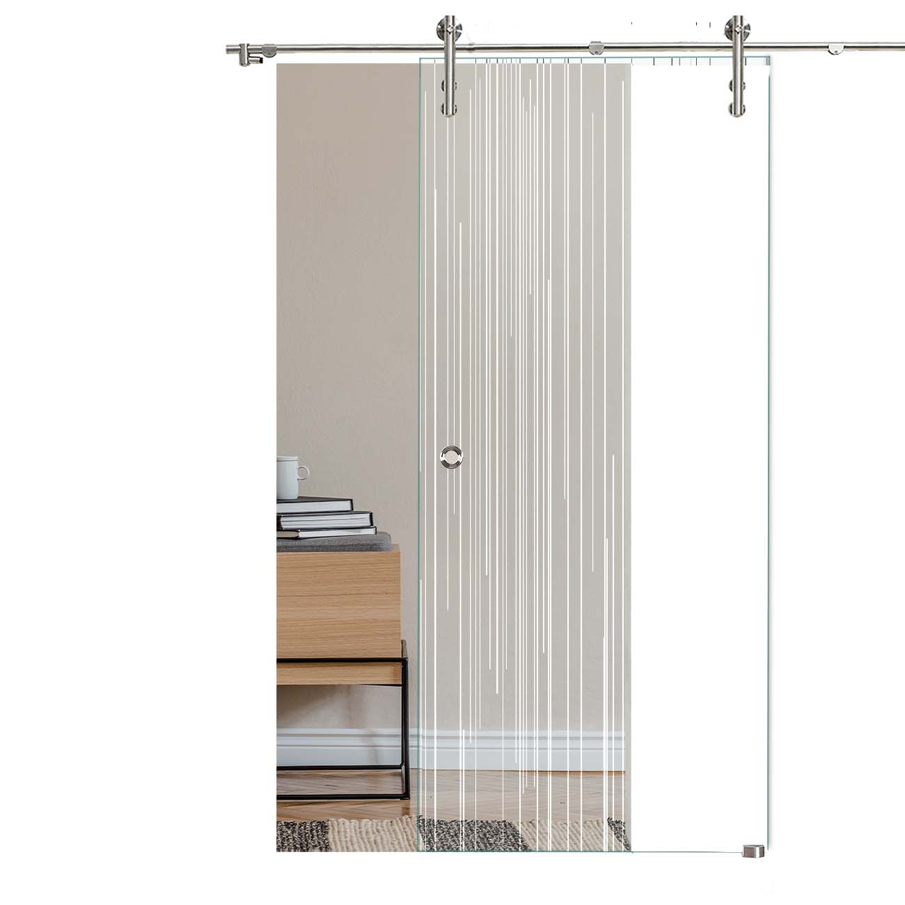 Schiebetür longitudinal "1201" mit V1000-Schiebesystem