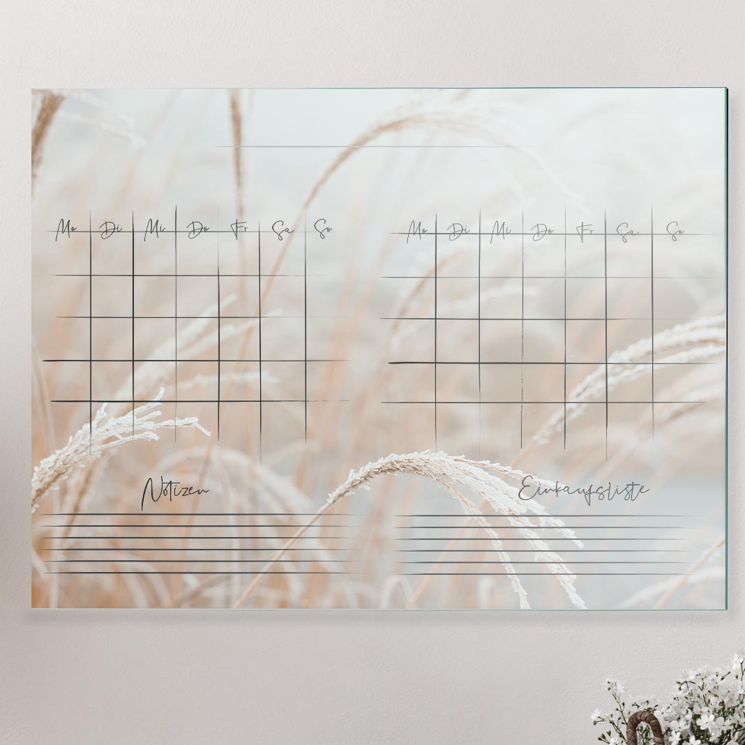 Kalender zum selbst beschriften - Schilf "1262"