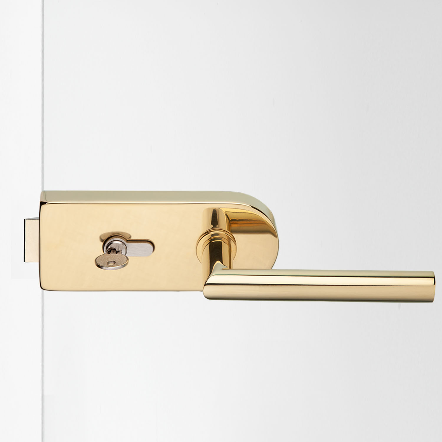 Glastürbeschlag Messing poliert "V200.MS.PZ.LH102"