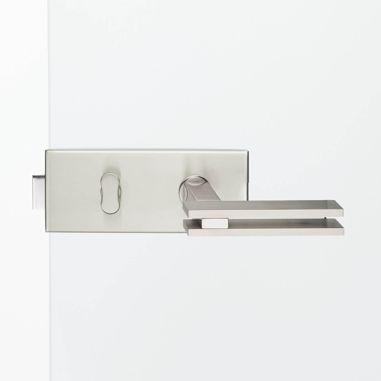 Glastürbeschlag Edelstahl "V500E.NI.WC.LH.143"