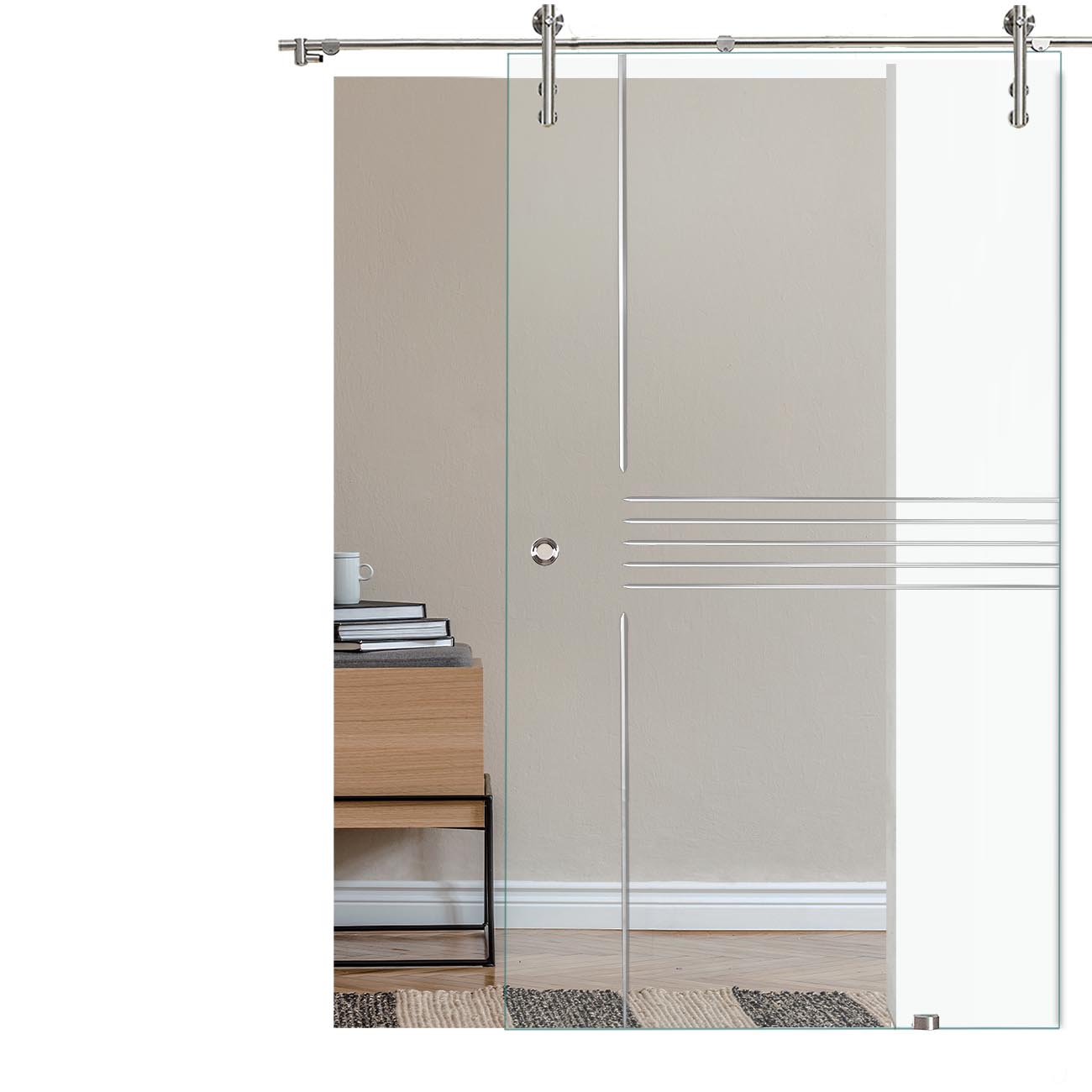 Schiebetür XXL "888" mit V1000-Schiebesystem
