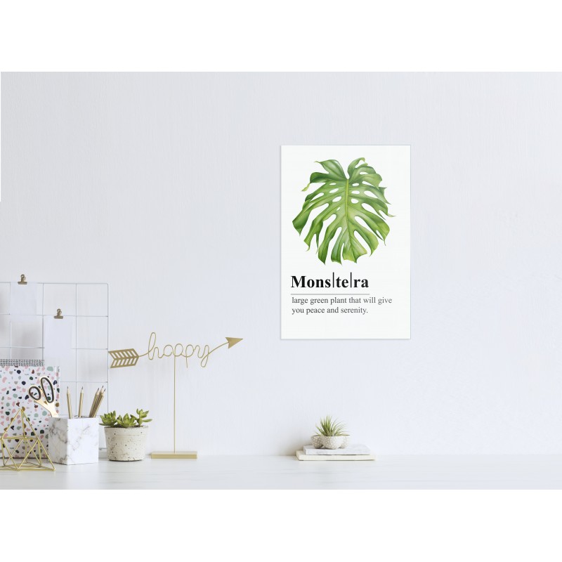 Glasbild Monstera "7116"