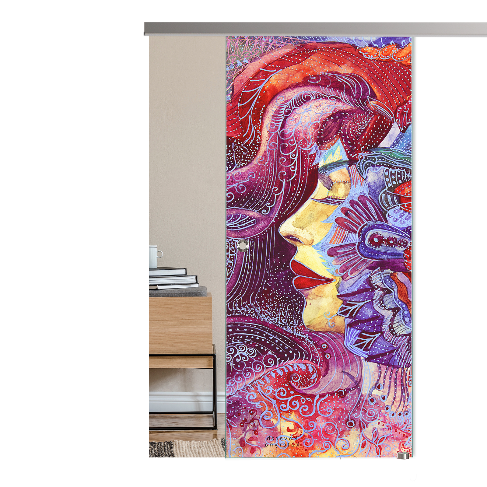 Schiebetür Lola "1103" mit AG50-Schiebesystem