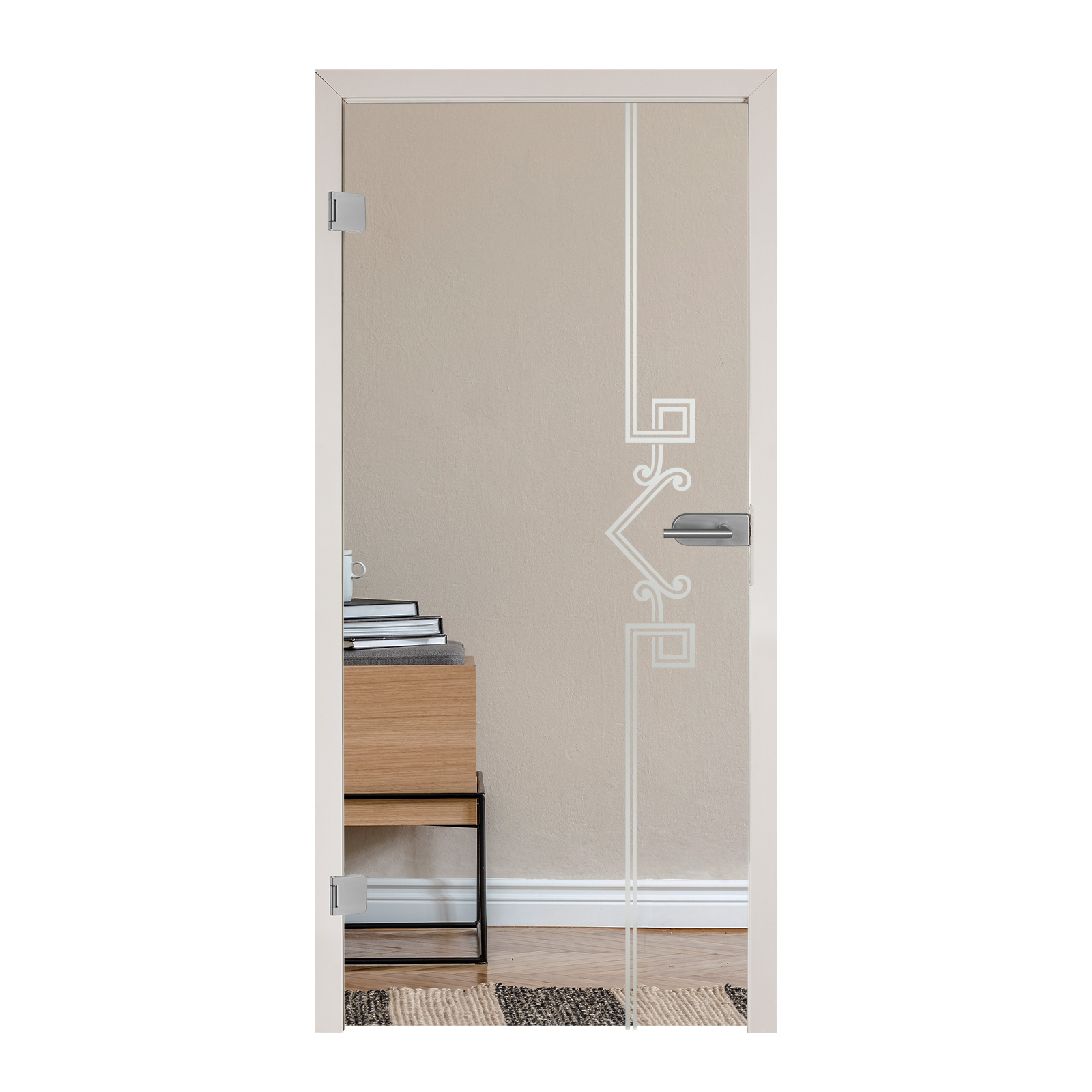 Ganzglastür mit Sandstrahlung "7007" - F3