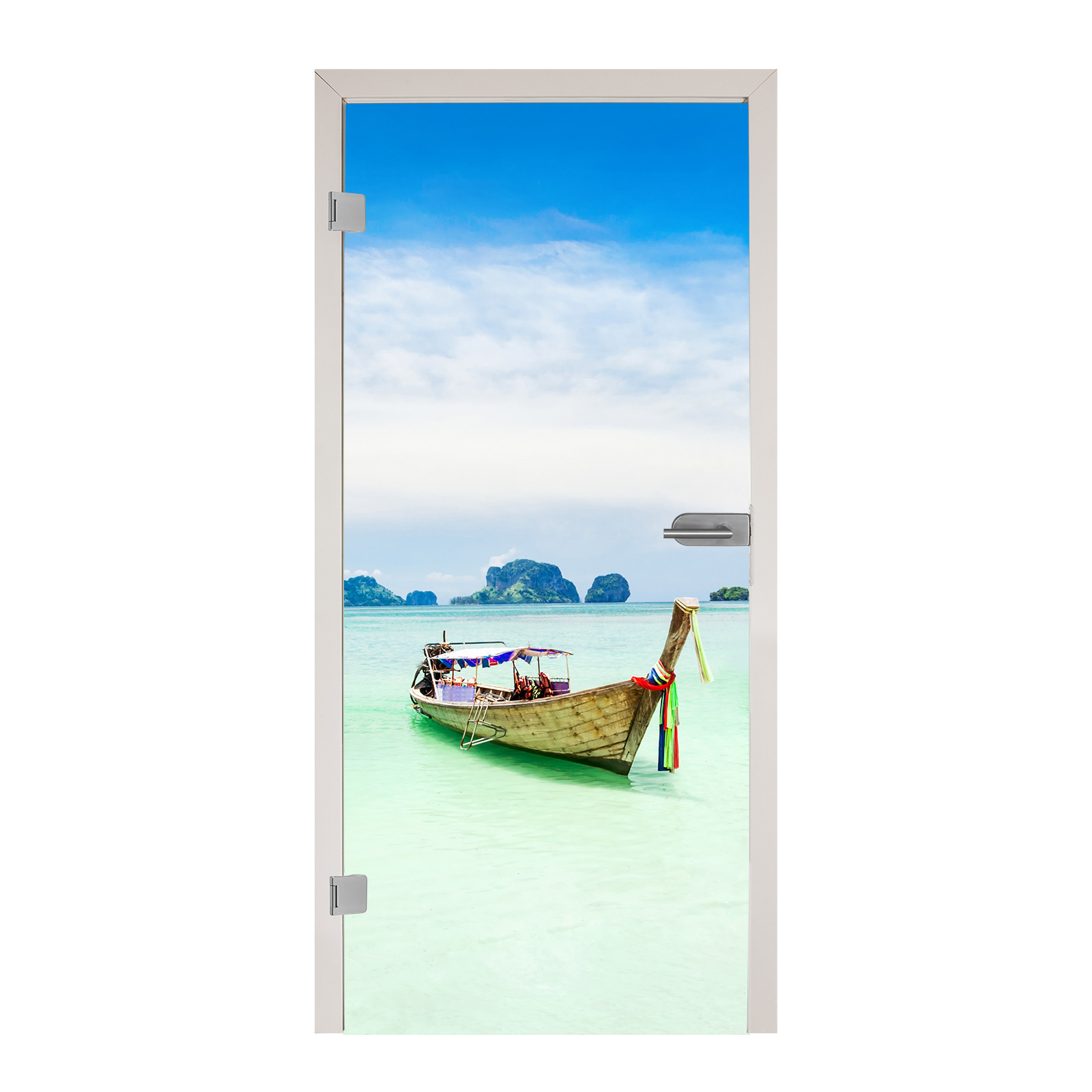 Ganzglastür mit Digitaldruck 1033 - "Thailand"