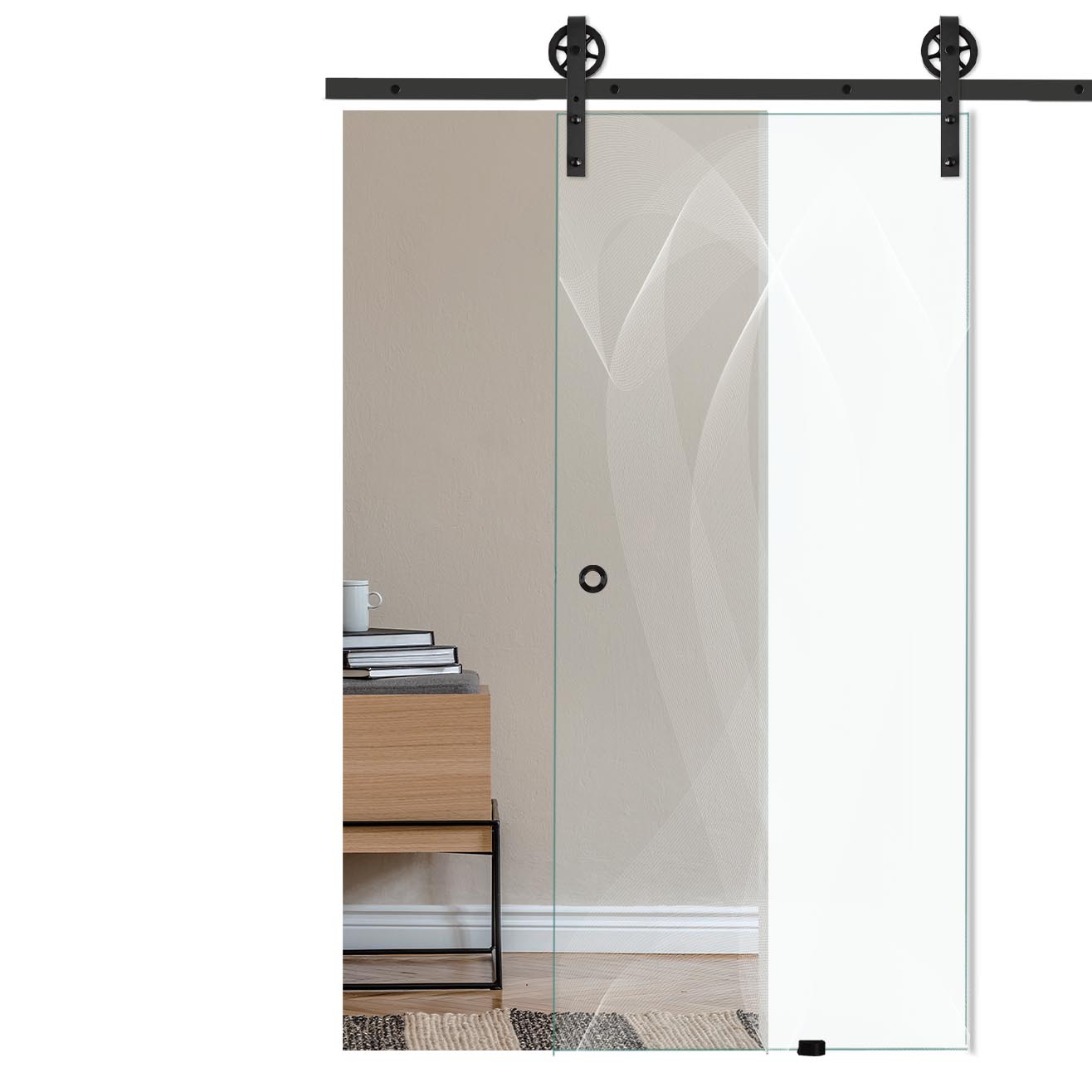 Schiebetür Schleife 6003-F mit Corvara-Schiebesystem