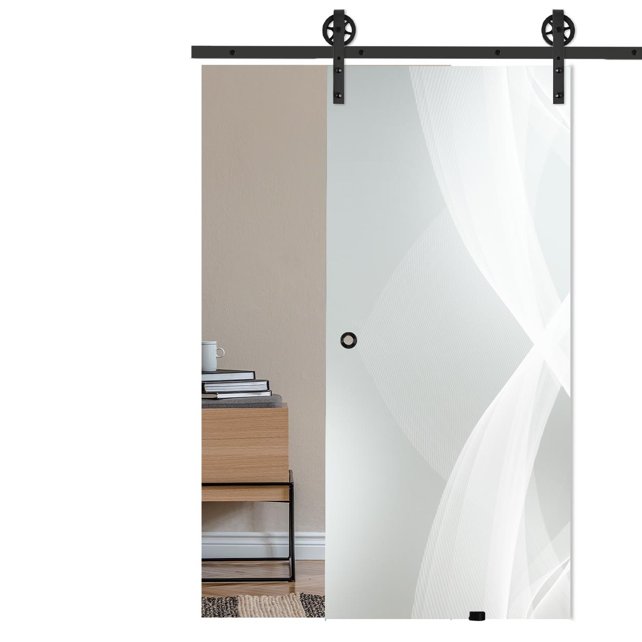 Schiebetür Brille 6000-S mit Corvara-Schiebesystem