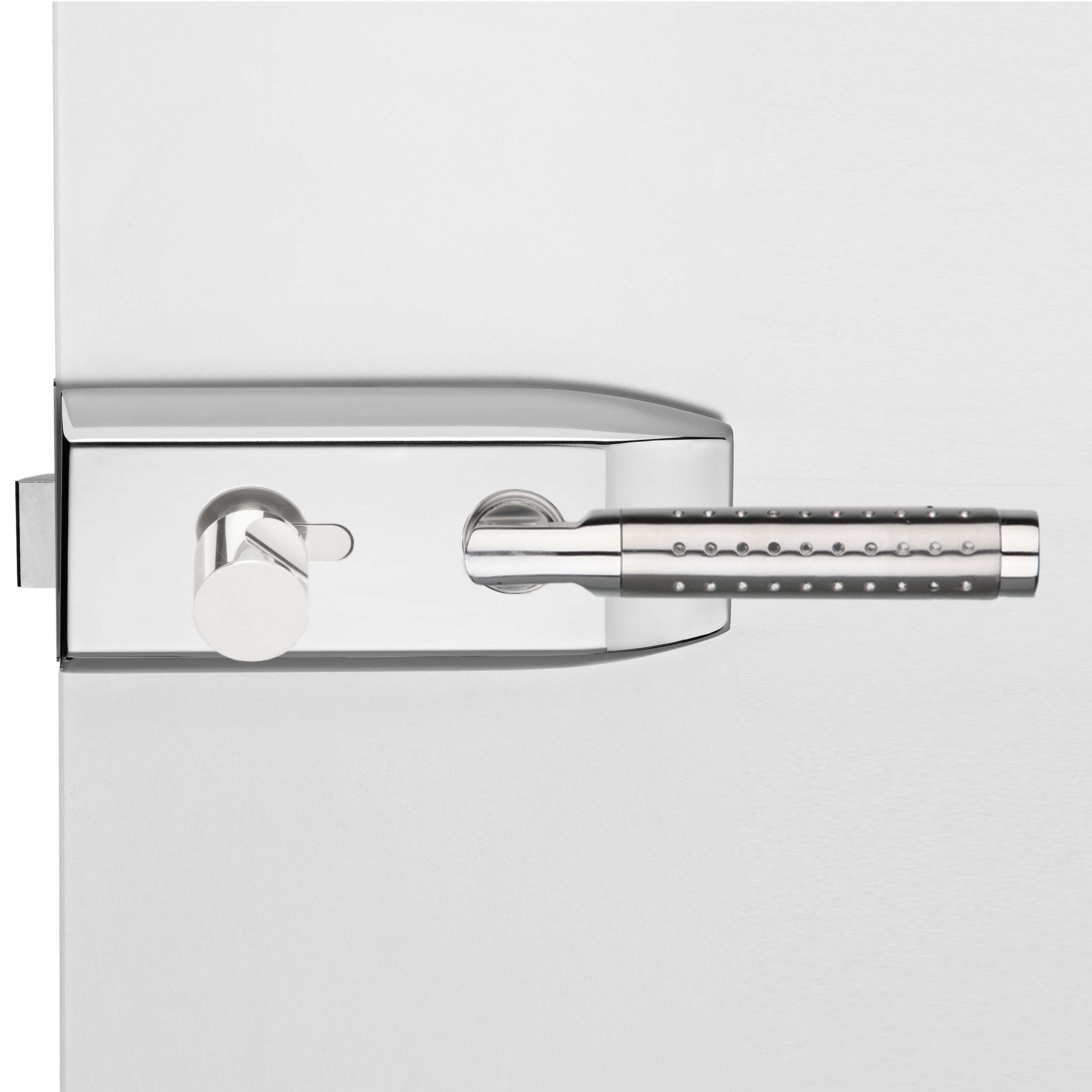 Glastürbeschlag Edelstahl "V100E.CH.WC.LH.080"