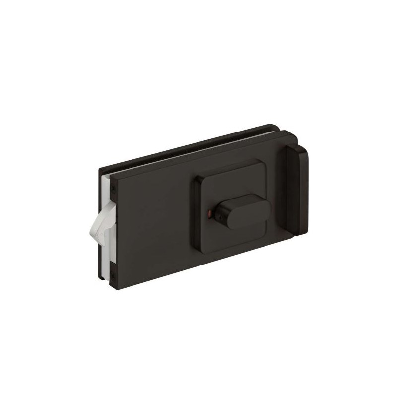 Glas - Schiebetürschloss 6907 mit Hakenfalle von Hermat