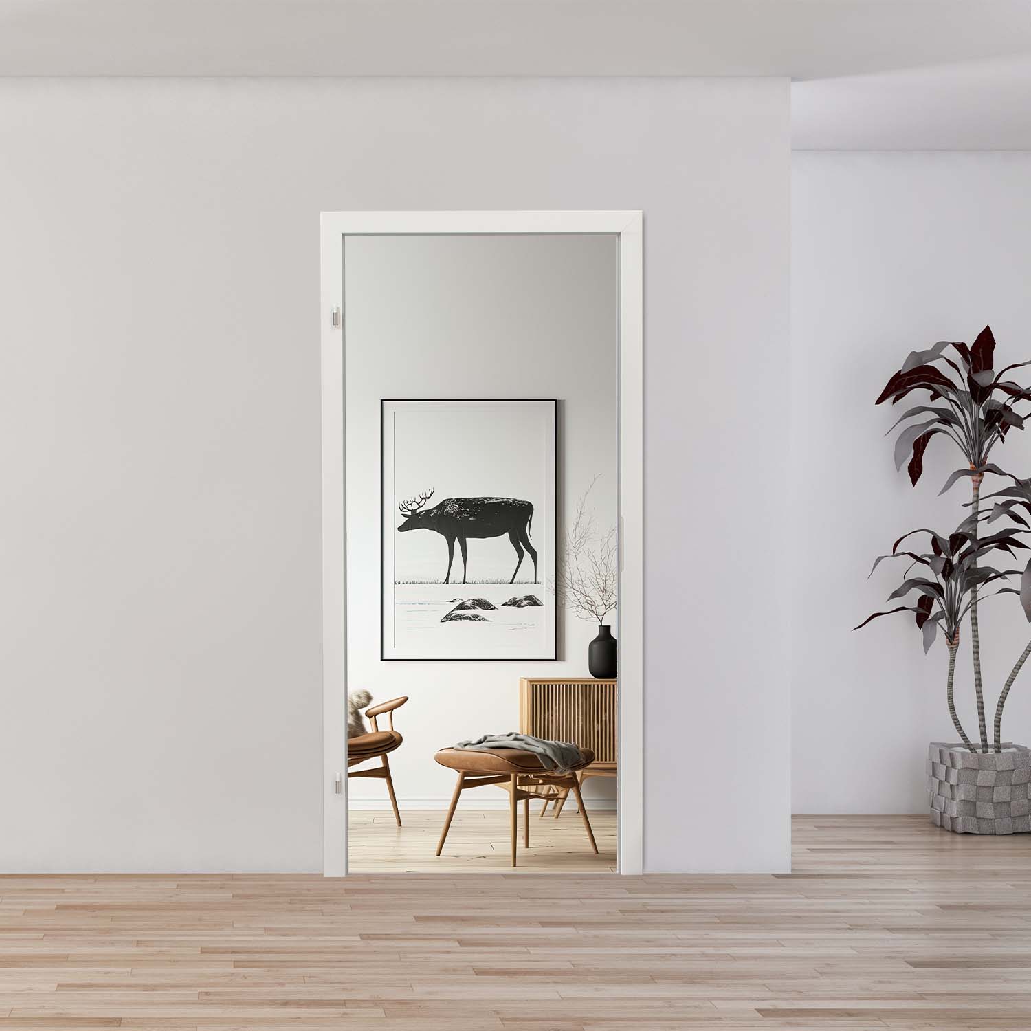 Blendrahmen 2flg. Weiß