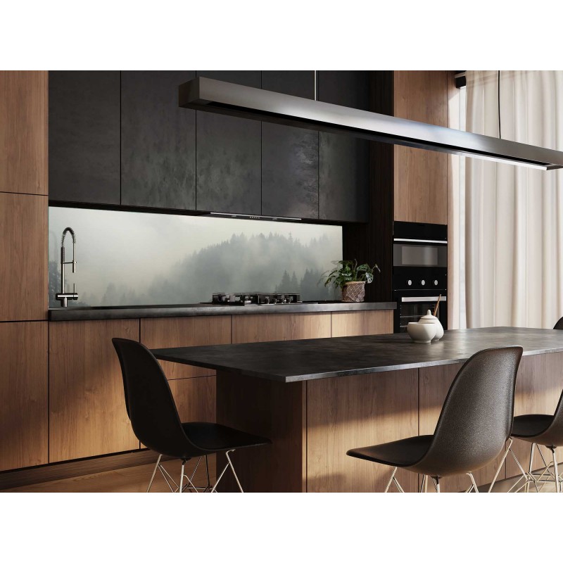 Küchenrückwand Wald und Nebel "1204"