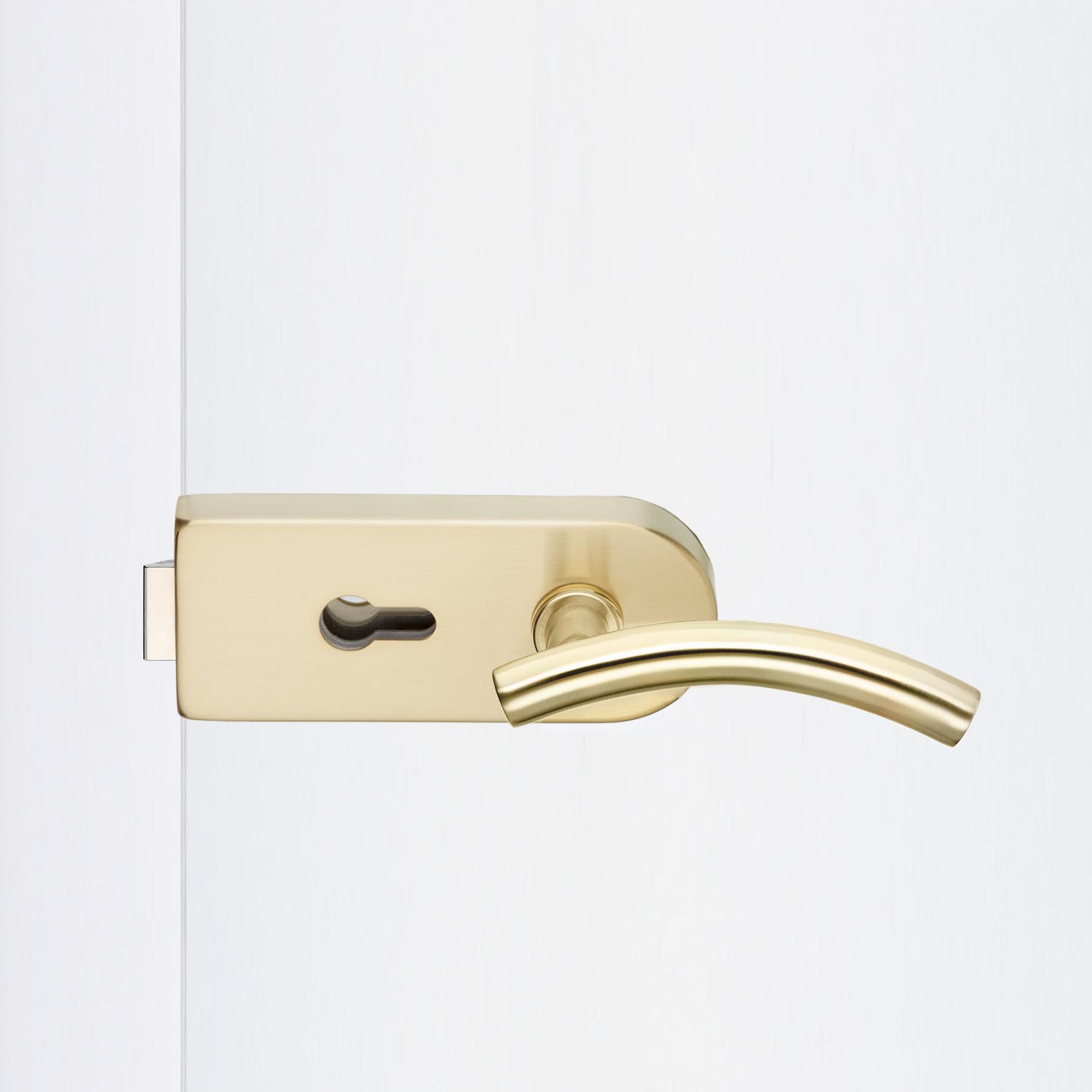 Glastürbeschlag Messing matt "V200.EV3.PZ.LH107"