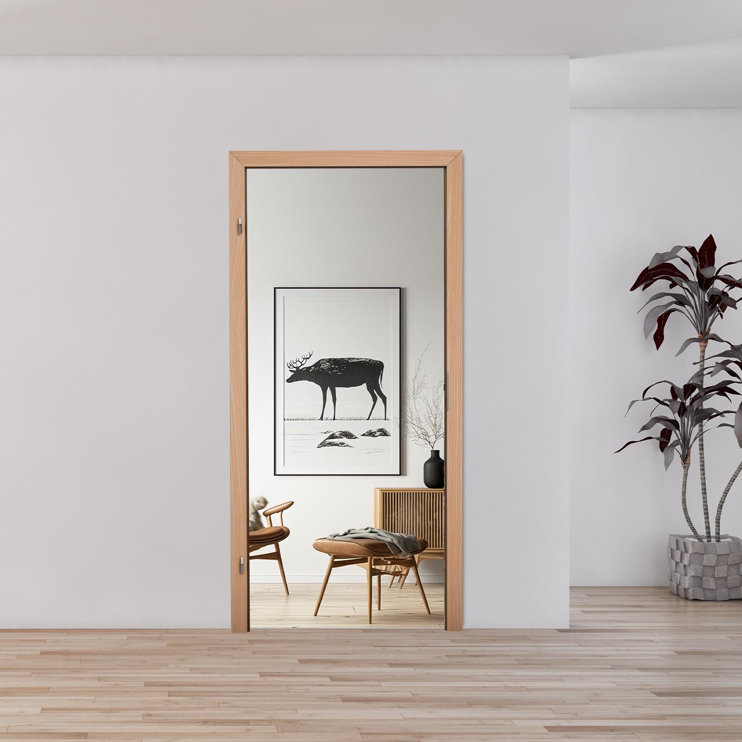 Blendrahmen 1flg. buche