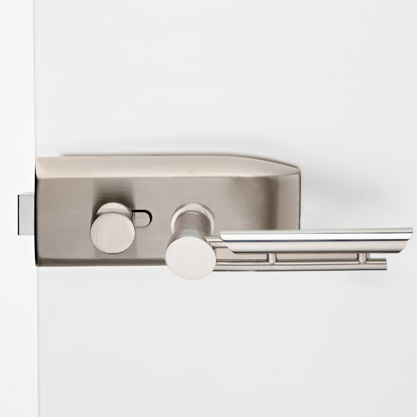 Glastürbeschlag Edelstahl "V100E.NI.WC.LH029"