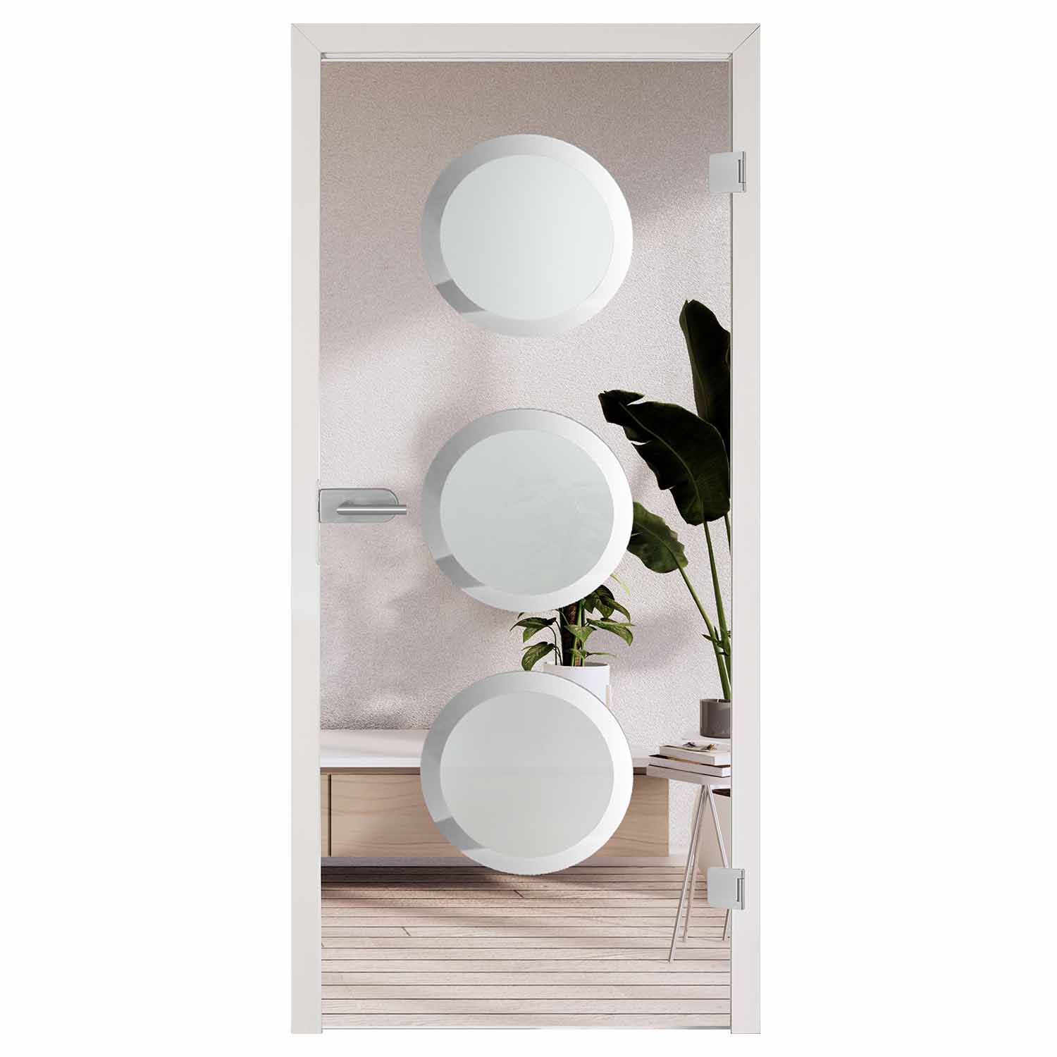 Ganzglastür mit Sandstrahlung aus unserer superior line "GTS 277" - Float