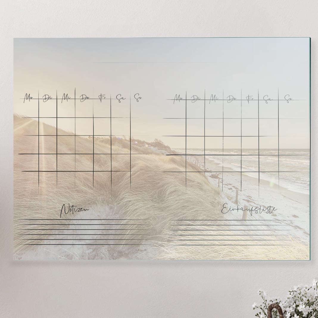 Kalender zum selbst beschriften - Strand "1241-2"