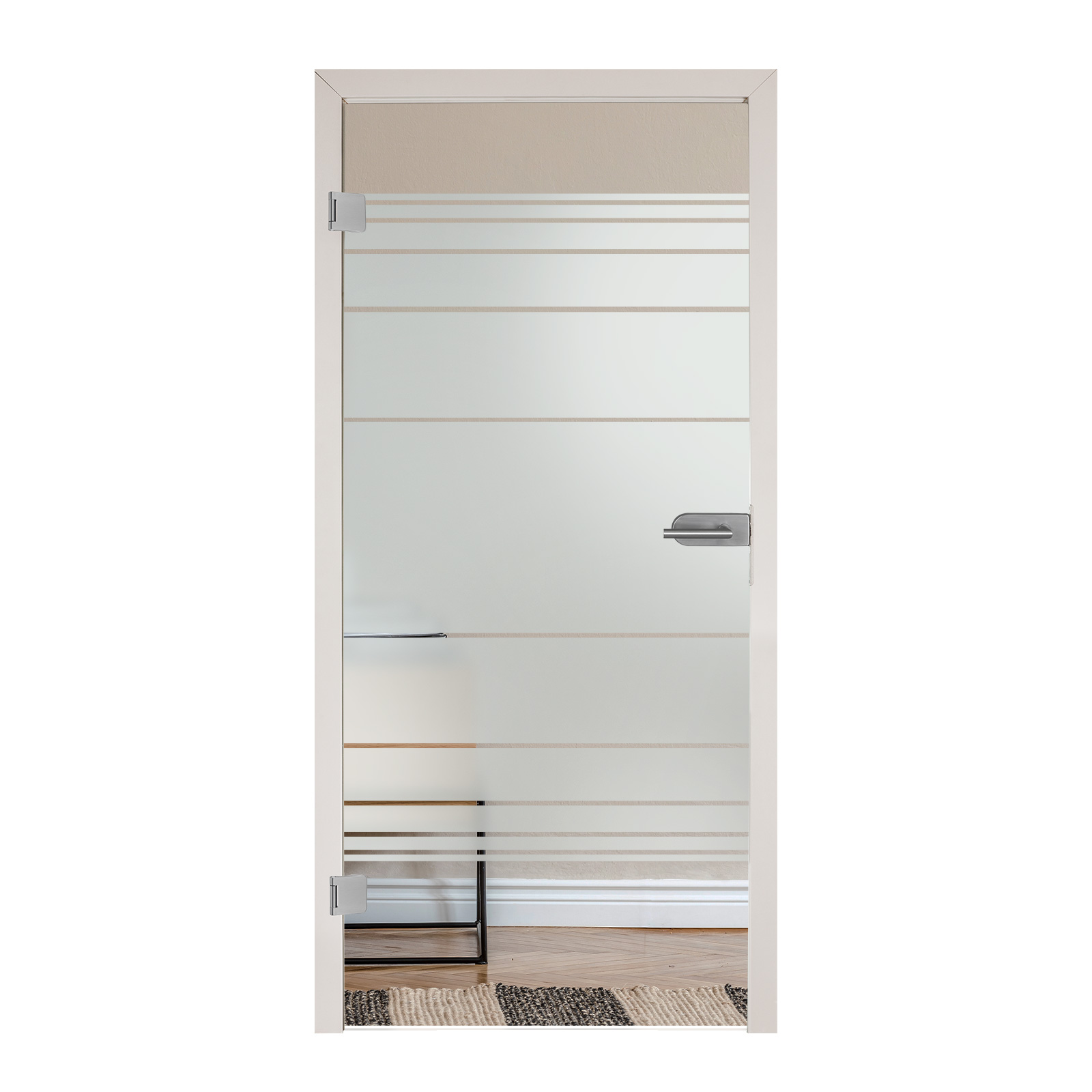 Ganzglastür mit Sandstrahlung "7001" - F2