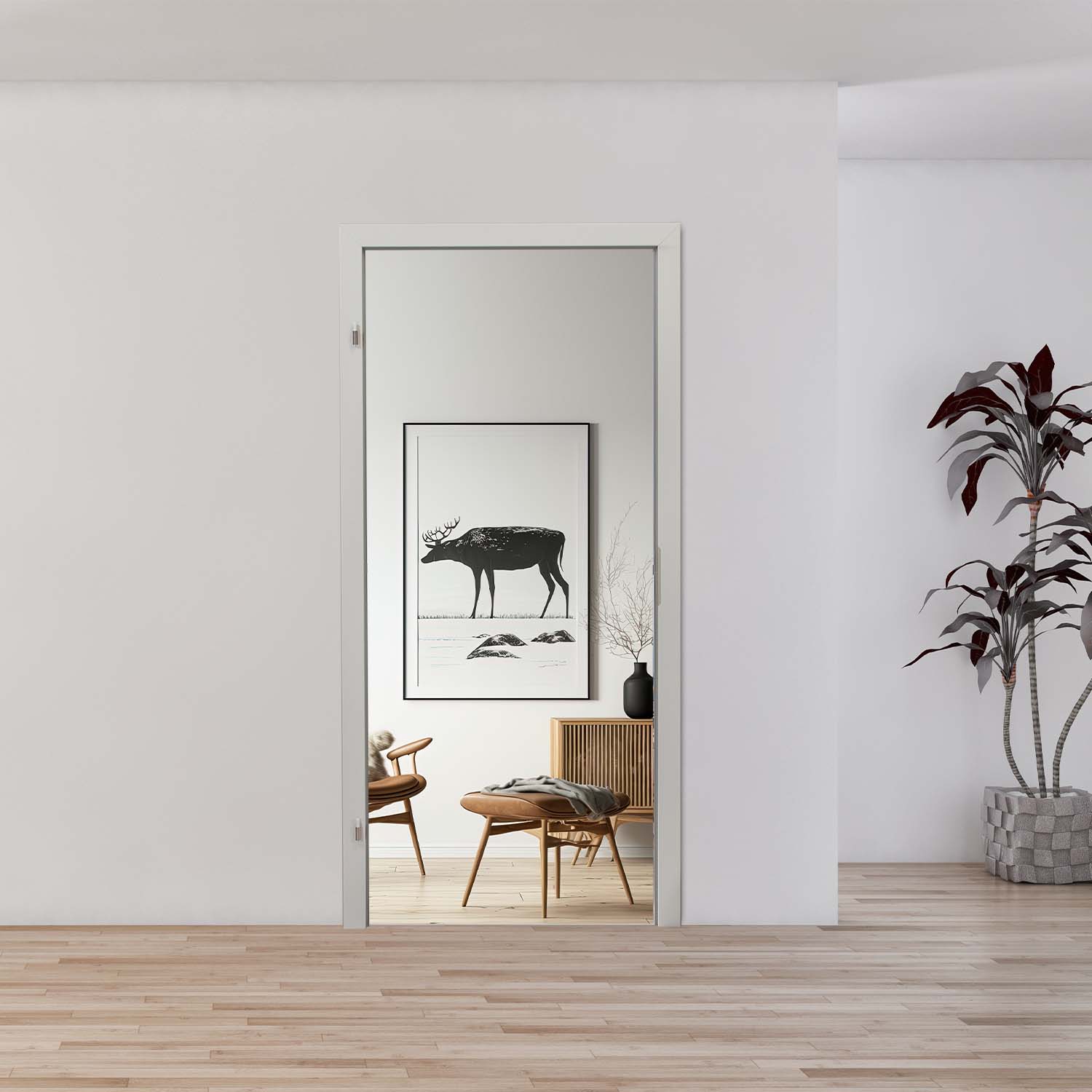 Blendrahmen 1flg. grau