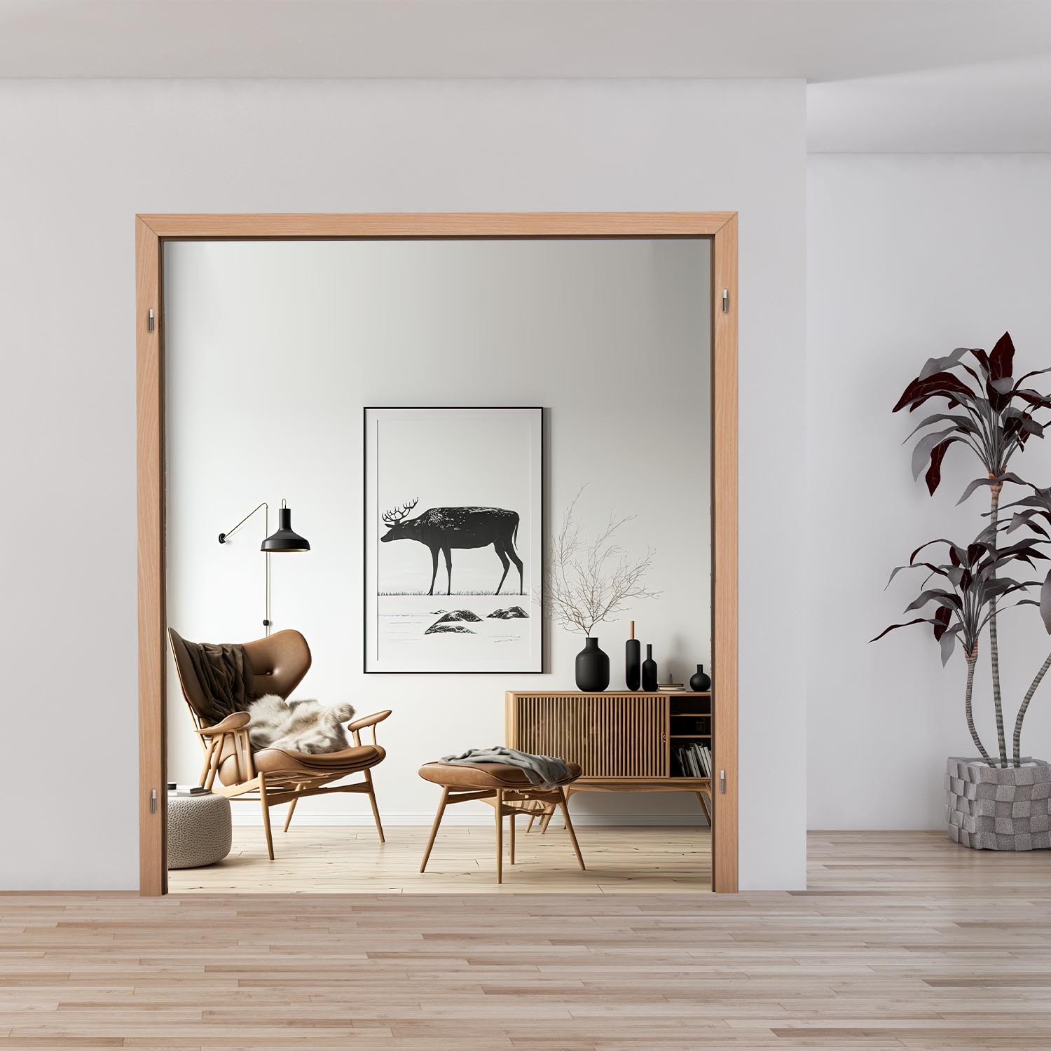 Blendrahmen 2flg. buche