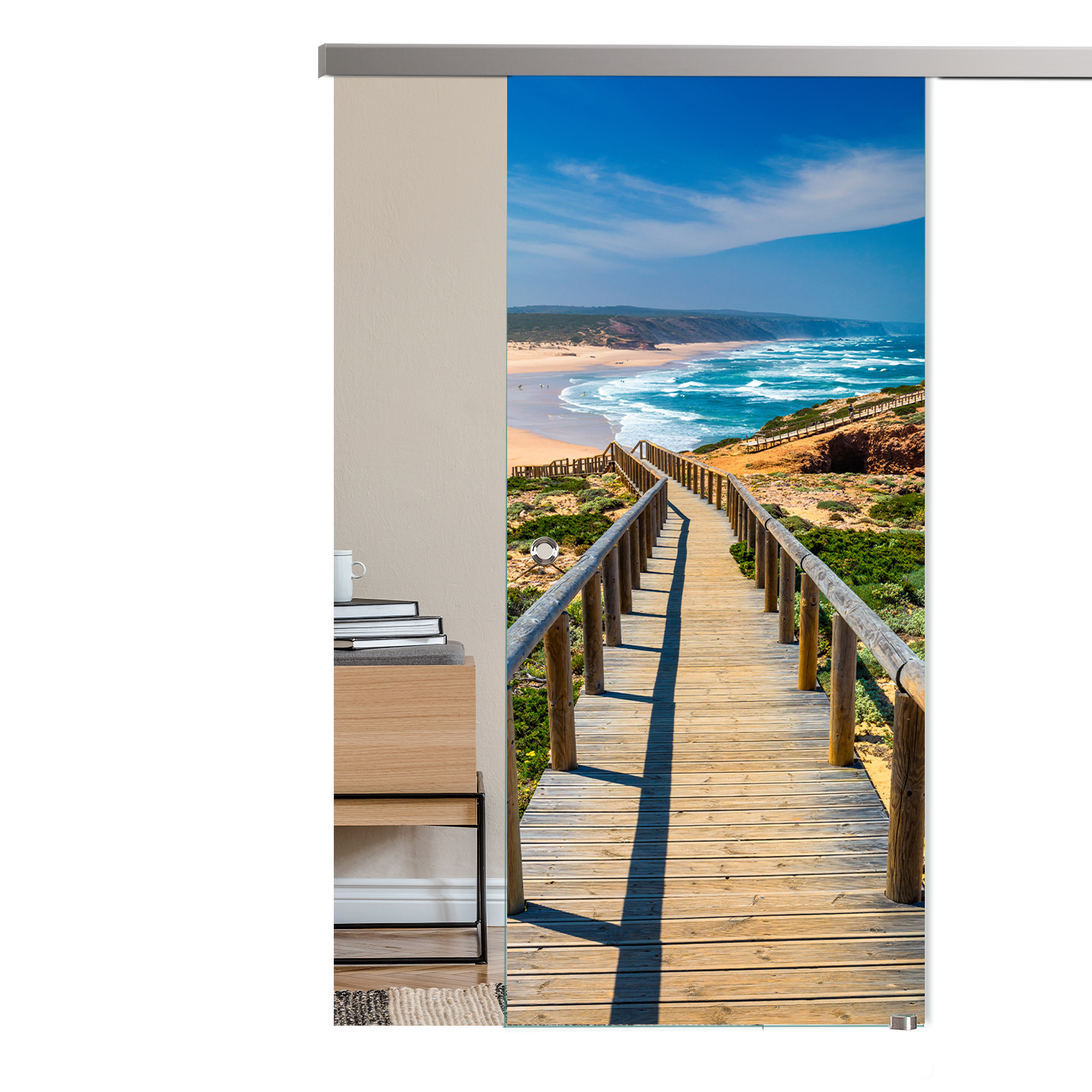 Schiebetür Steg "1128" mit Slimline45-Schiebesystem