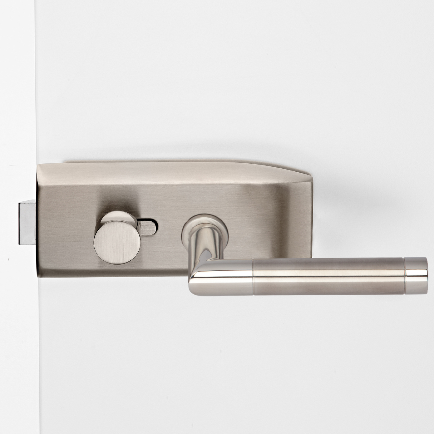 Glastürbeschlag Edelstahl "V100E.NI.WC.LH130"