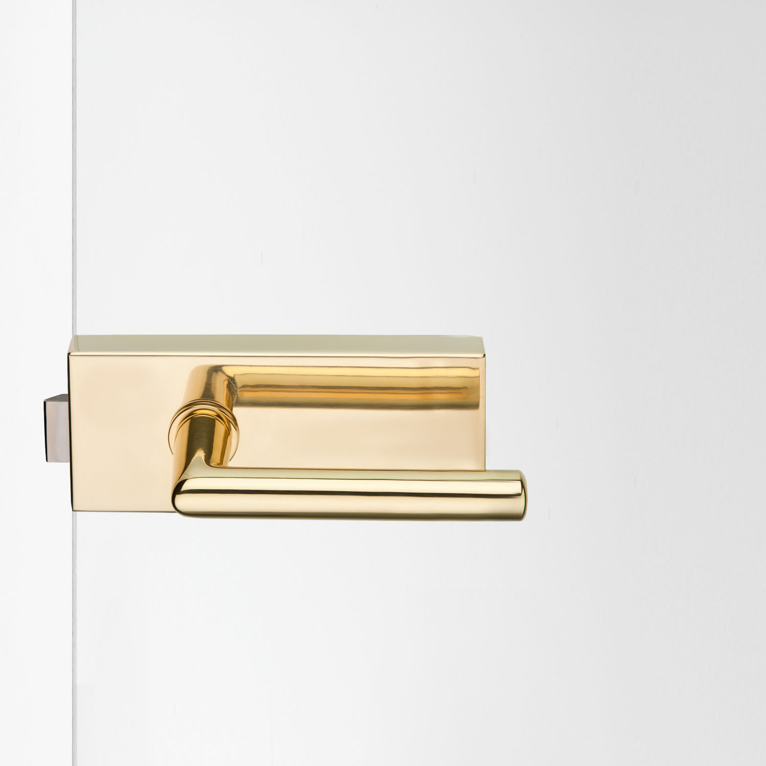 Glastürbeschlag Messing poliert "V500.MS.UV.LH102"