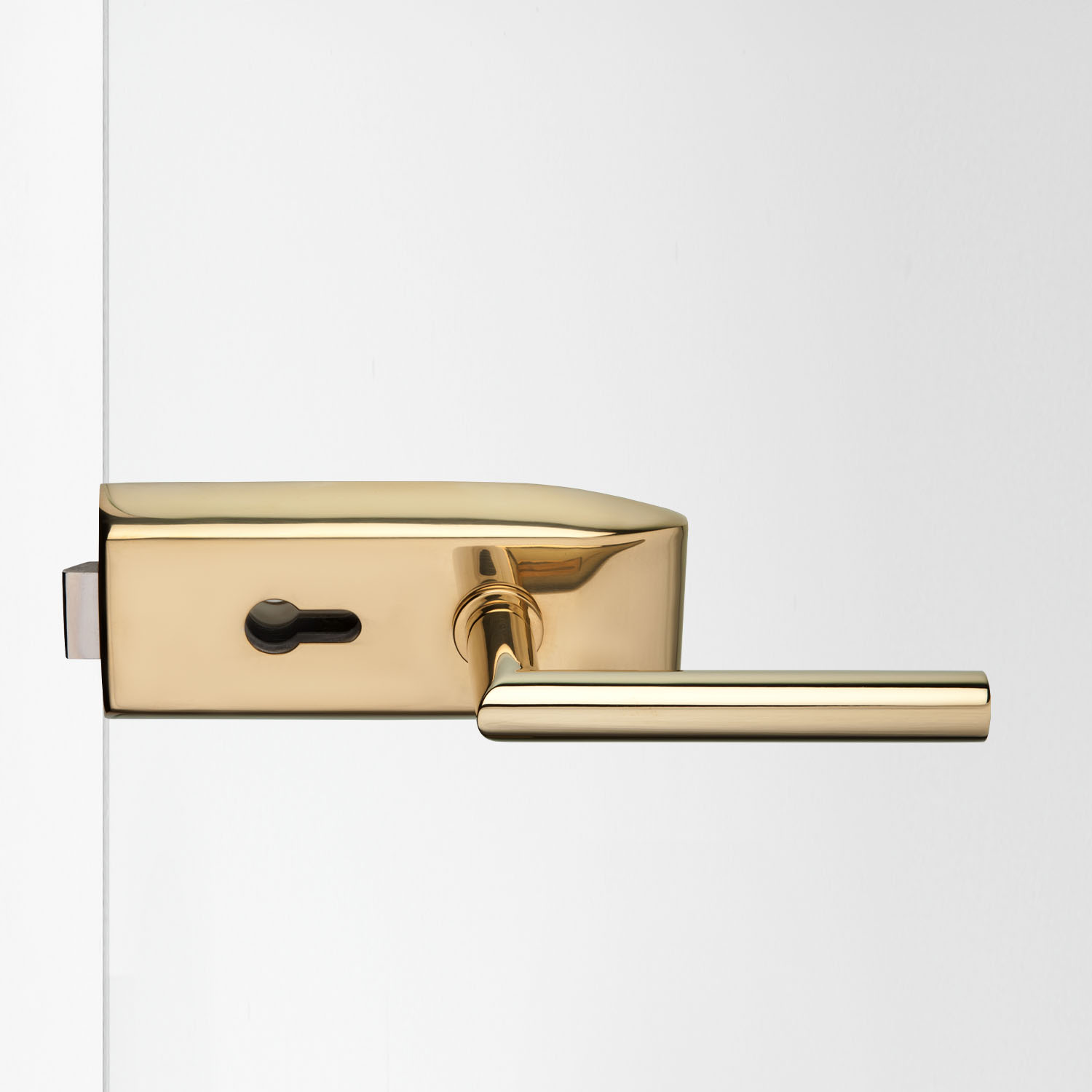 Glastürbeschlag Messing poliert "V100.MS.PZ.LH102"