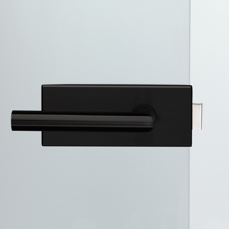 Glastürbeschlag Black "V500E.SB.UV-LH102"